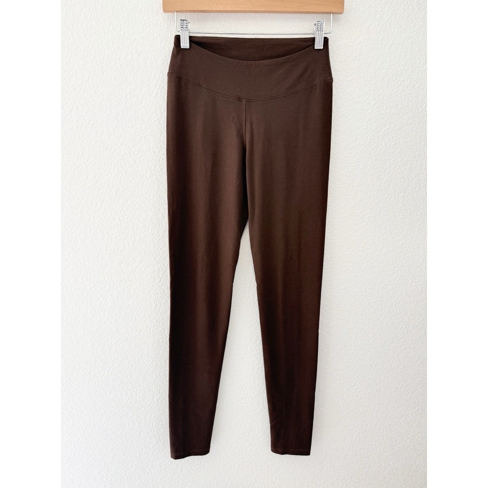 Peruvian Connection Spa Leggings Small Brown Modal Pima Cotton PRISTINE